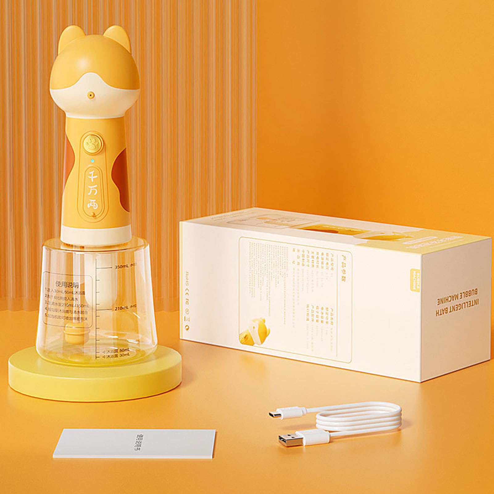 Espumador de champú para animales – Espumador de champú de dibujos | animados para animales domésticos – Rociador de baño para gatos ducha fregadero cocina, limpieza de casa