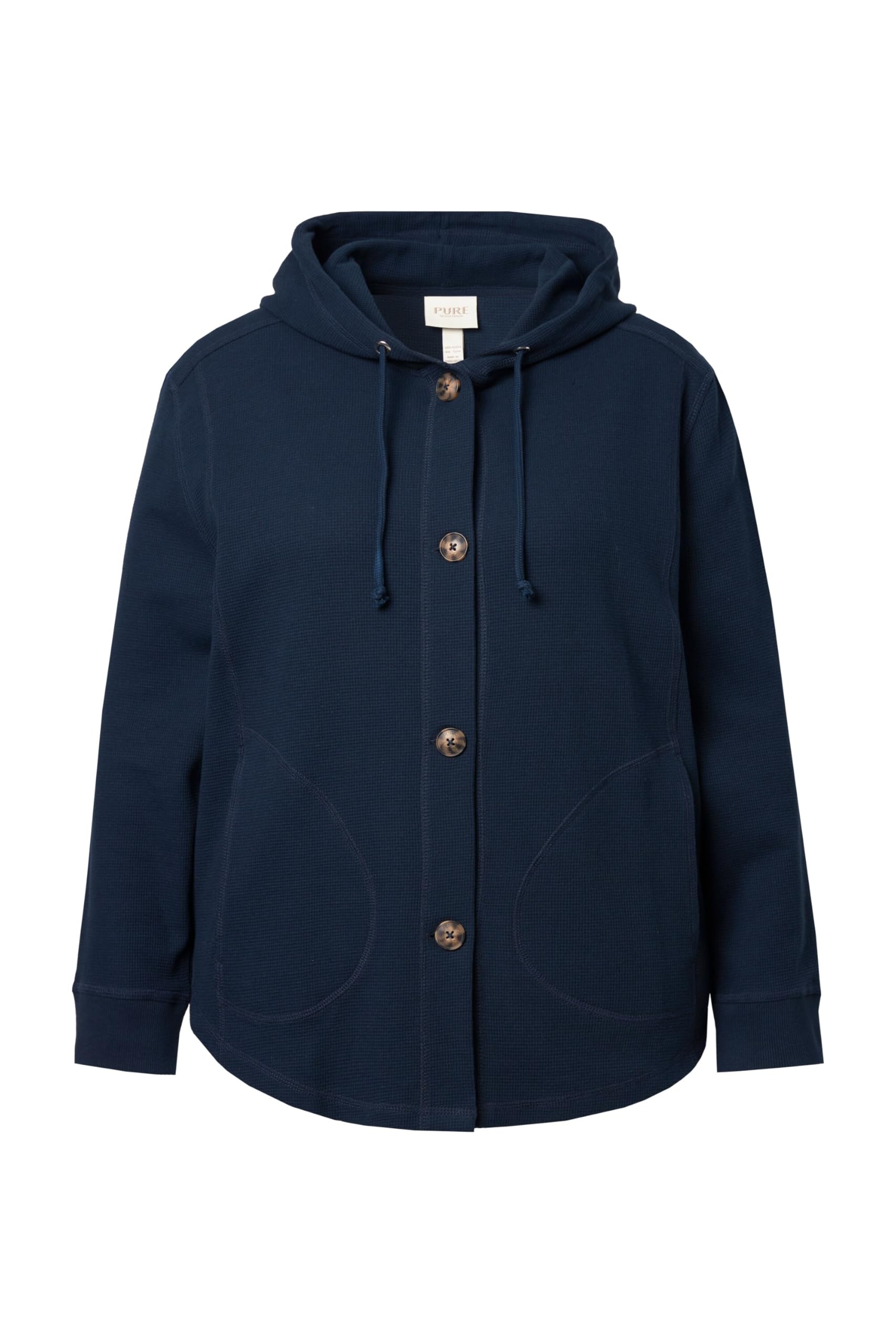 Ulla Popken Mujer Sudadera con Cremallera