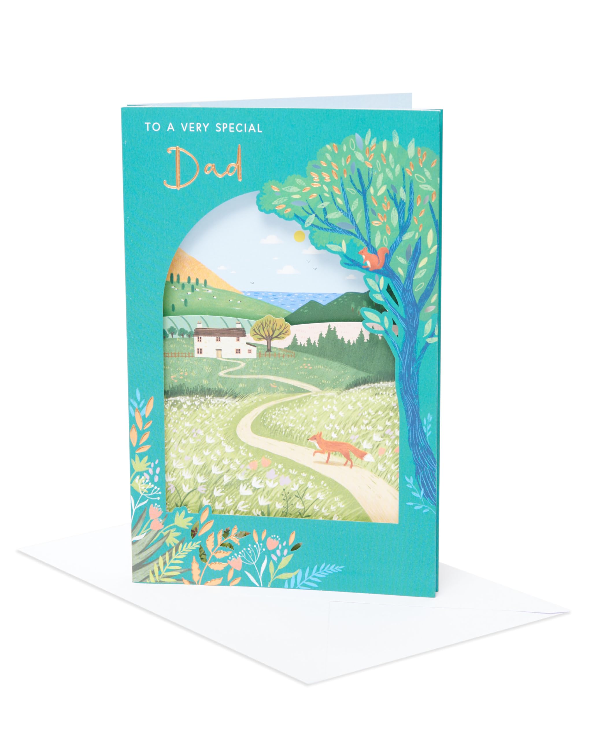 UK Greetings Father's Day Card for Dad - Country Scene Design