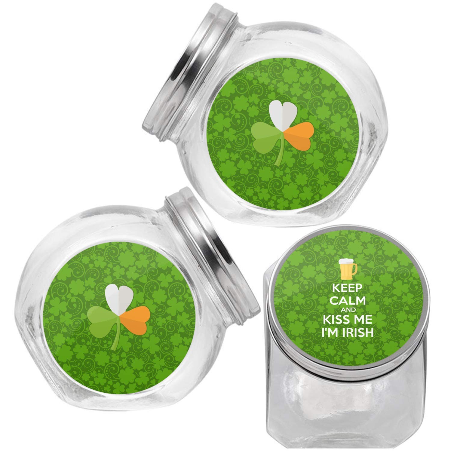 YouCustomizeIt Personalized Kiss Me I'm Irish Puppy Treat Jar