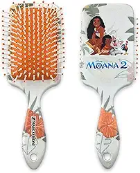 Escova de Cabelo Infantil Moana 2 com Cerdas Flexíveis e Design Divertido para Crianças