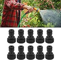 Vista 4 de CHICIRIS Manguera de jardín de conexión rápida, conector hembra de manguera de jardín de plástico, paquete de 10 conectores de manguera de jardín