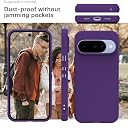 YATWIN Silicone Back Case for Google Pixel 10/10 Pro, Soft-Touch, Shockproof Phone Back Cover for Google Pixel 10/10 Pro - Purple gallery image