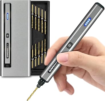 Cordless Mini Drill Pen & AM ARROWMAX PCB Micro Drill Bit Set