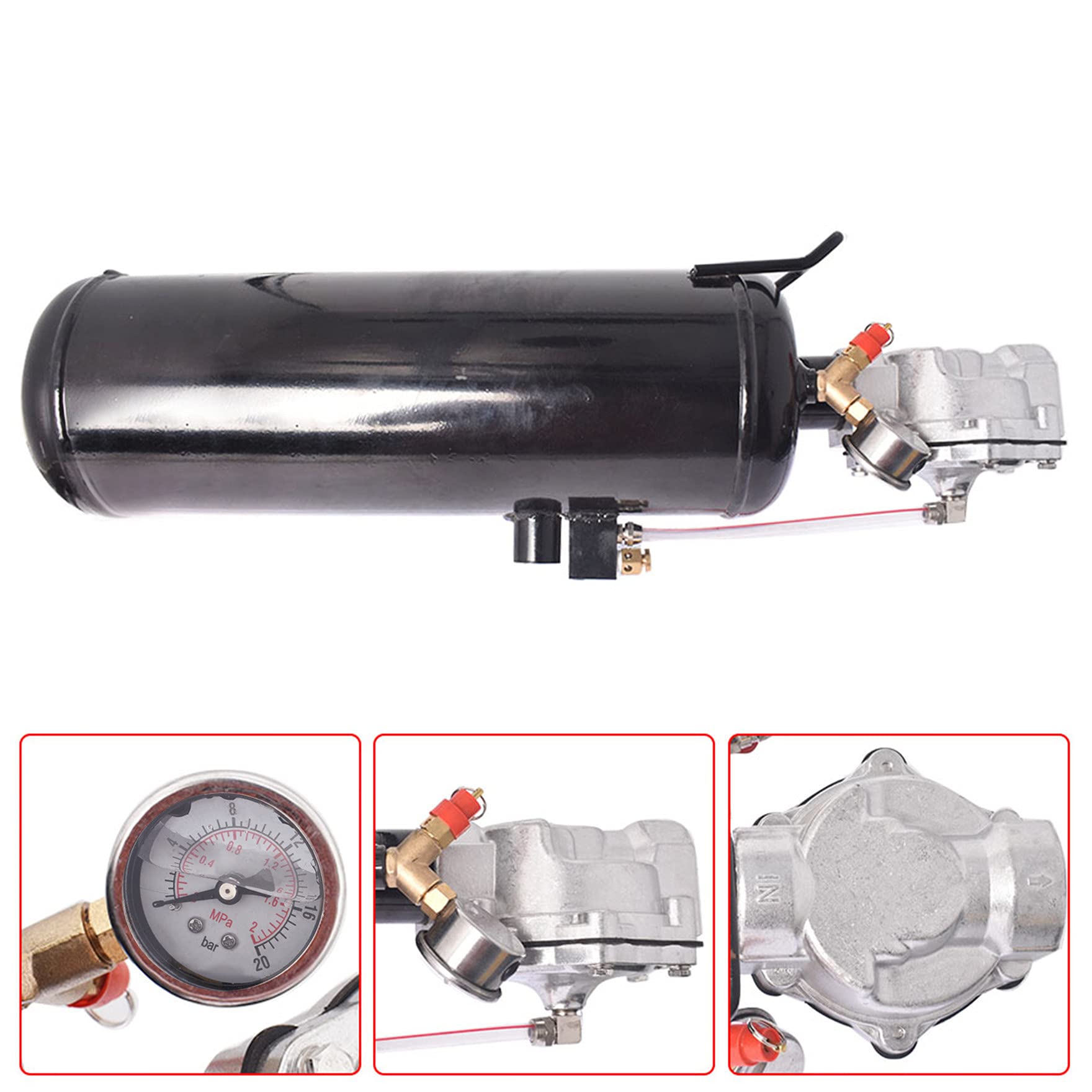 Bomba De Aire Portátil Digital Para Inflador De Neumáticos De Coche Color Negro Frecuencia 900 Psi