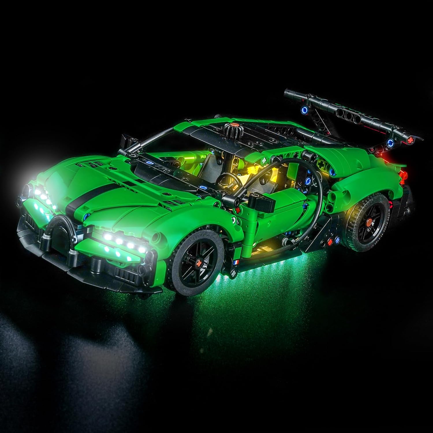 LocoLee Light kit Compatible with Lego Green Bugatti Chiron Pur Sport Hypercar 42241- Not Actual Model Only Lights, LED Lighting Accessories for LEGO Technic for Display Collectors (RC Version) image 5