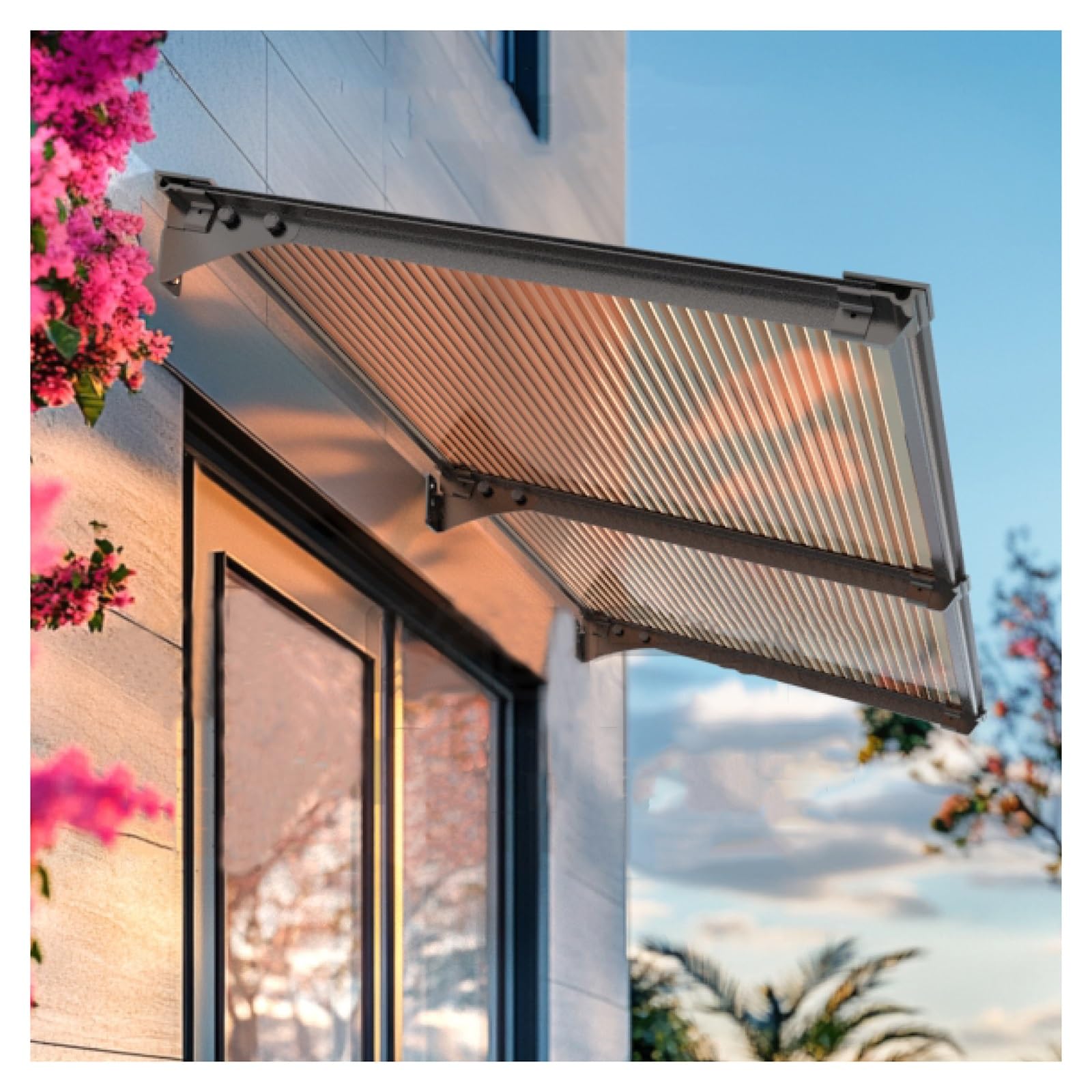 Auvent de terrasse et couverture de porche pour abriter vos soirées