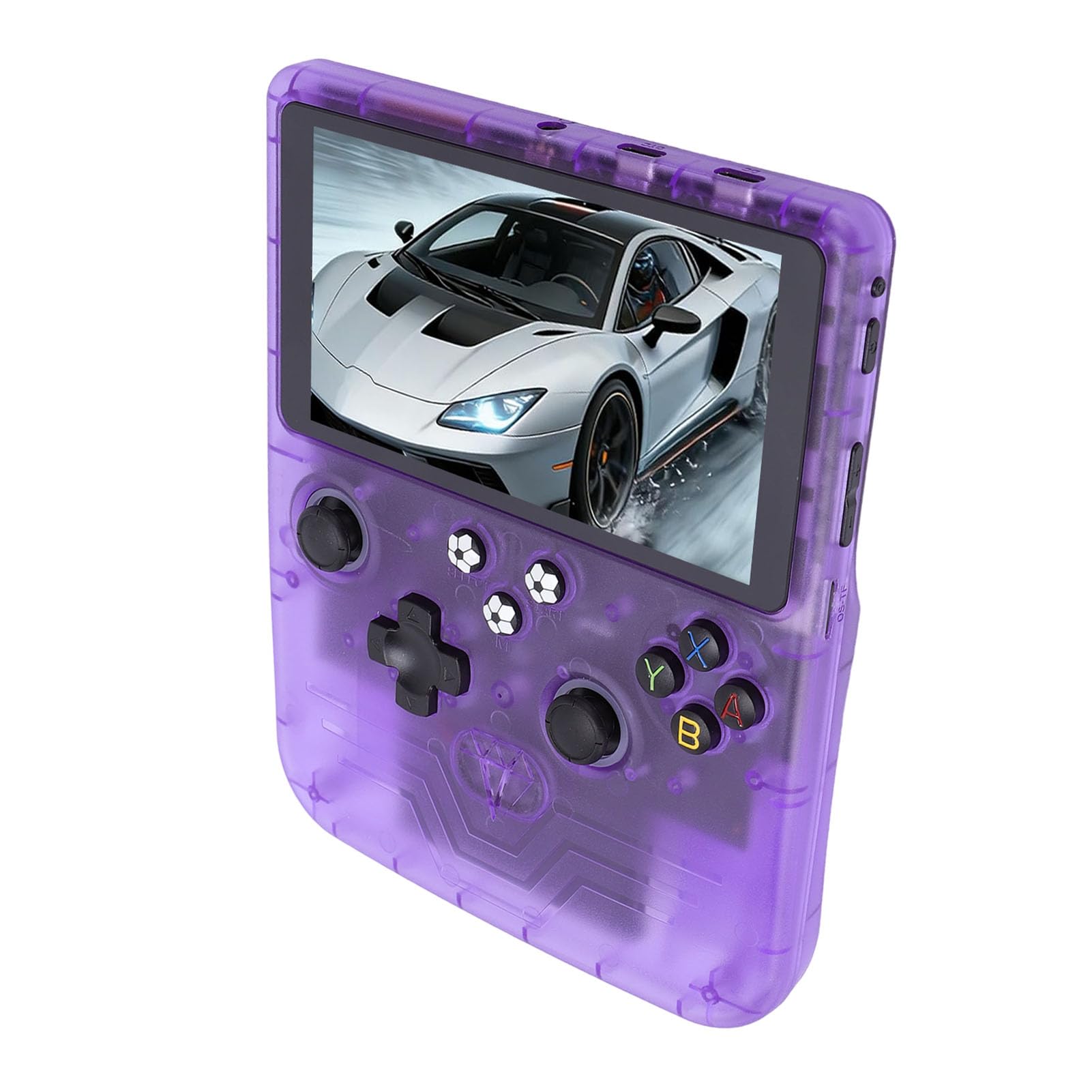 Jiawu Handheld-Spielekonsole, 6-Zoll-HD-Bildschirm, 6000-mAh-, Dual-RGB-Joysticks, Retro-Gaming-Konsole, Open-Source-Handkonsole mit 128 GB Speicherkarte für Retro-Gaming-Enthusiasten