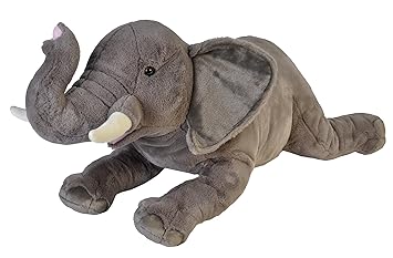 Wild Republic Jumbo Elephant Plush, Giant Stuffed Animal, Plush Toy, Gifts for Kids, 30 Inches