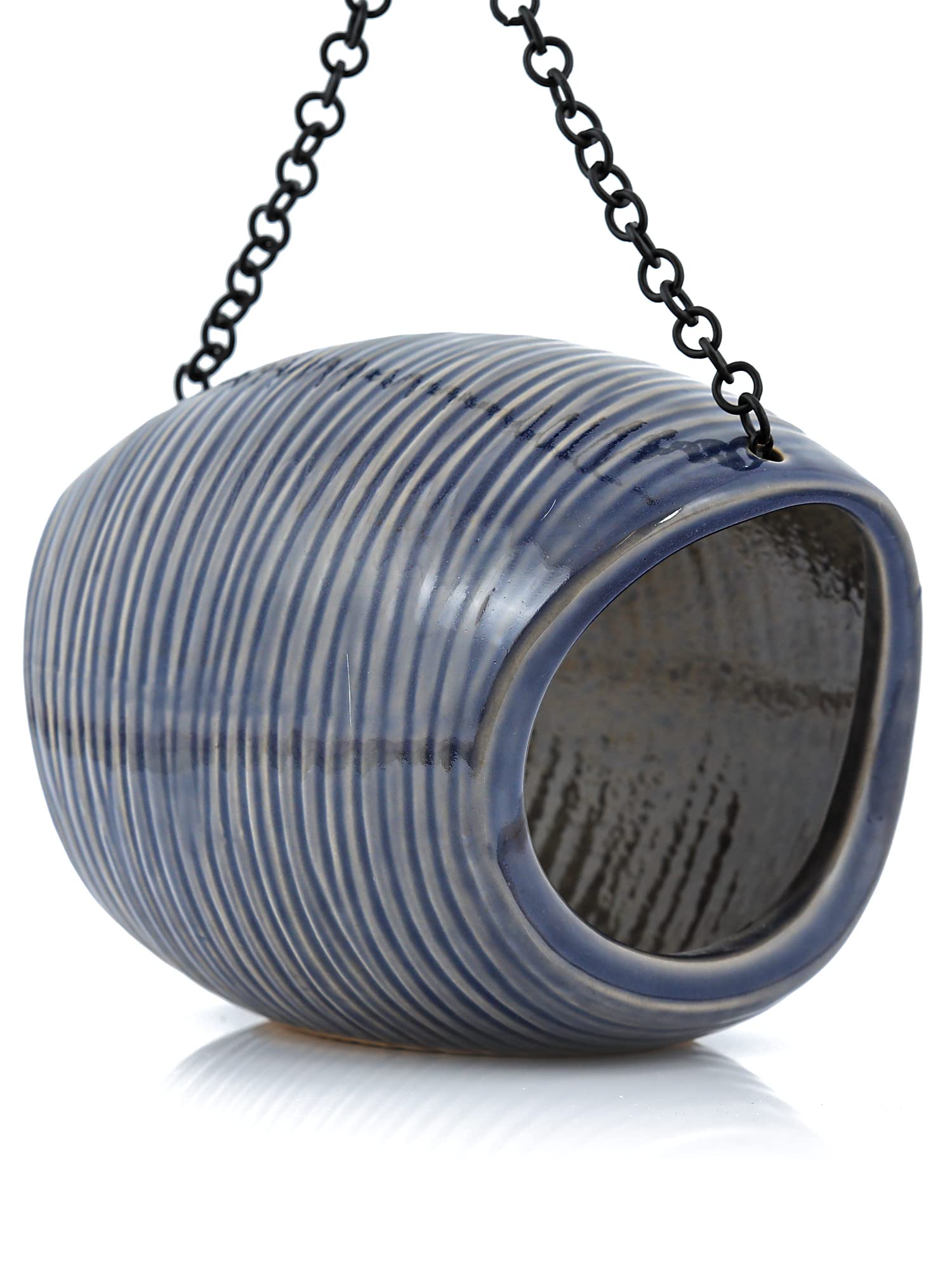 BYER OF MAINE Mango Stone Fly Through Bird Feeder, Hanging Outdoor, Outside Garden Decoration, Durable, Easy to Clean & Fill, 2 Lbs