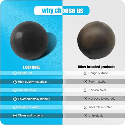 Miniatura 4 de L Continue 1000 piezas de diámetro 12 pulgadas de diagonal, bola de arcilla dura biodegradable.