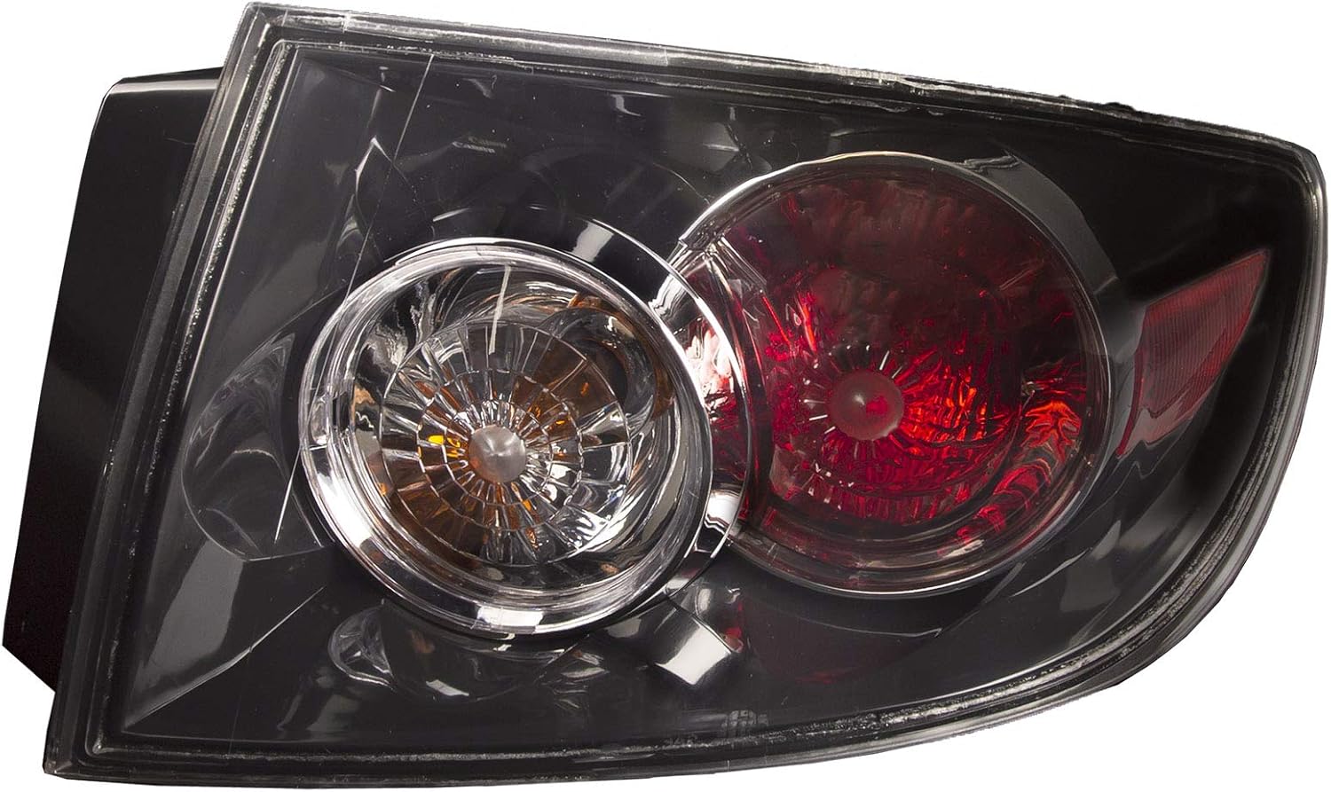 HEADLIGHTSDEPOT Outer Tail Light Compatible with Mazda 3 2007-2009 4 Door Sedan Right Passenger Side Tail Light