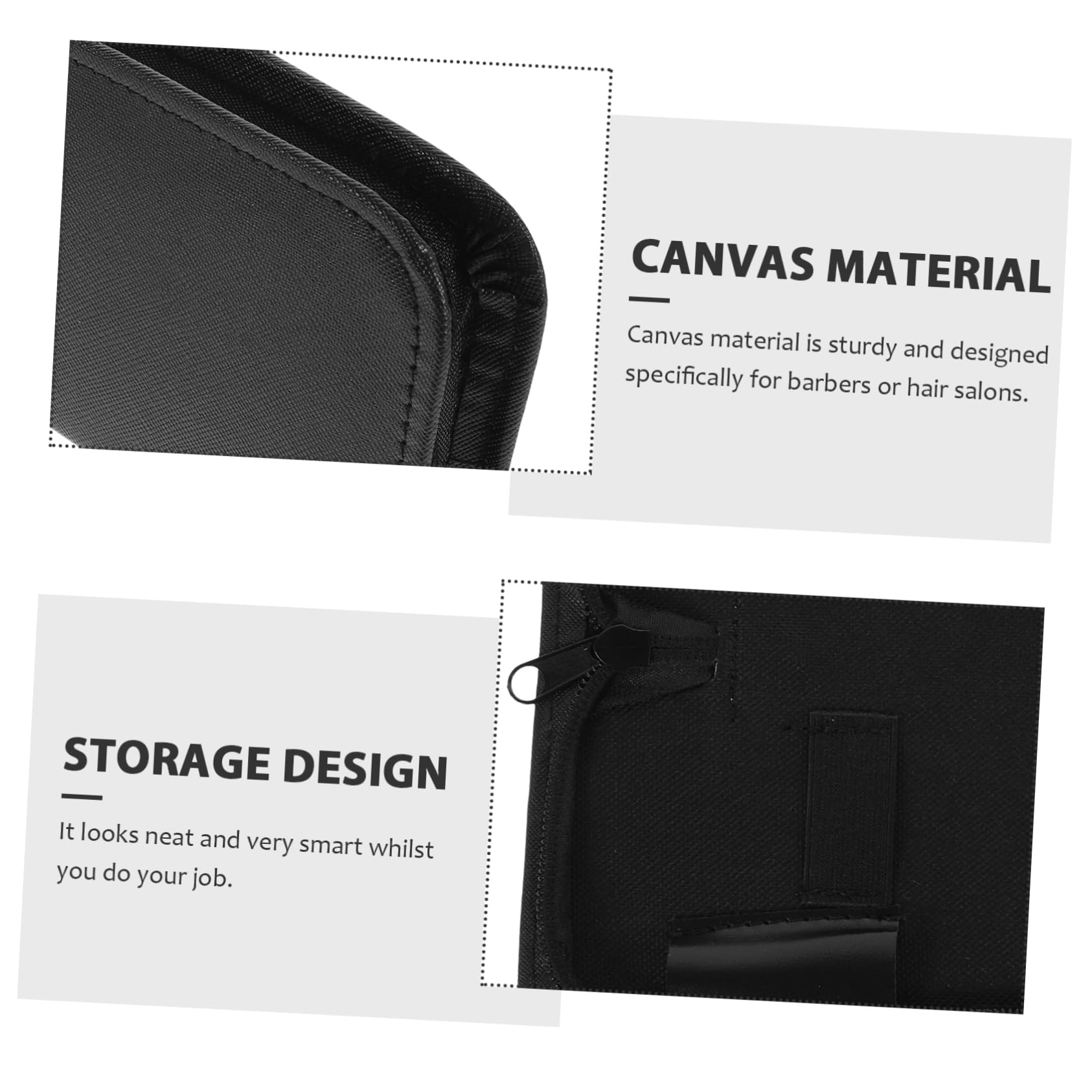 AUTSUPPL Professional Hairdressing Pouch Barber Scissors Canvas/pu Material 21.5 * 8 * 2cm Hold 3 Scissors Combs/clips Stylist's Essential for Salon Use