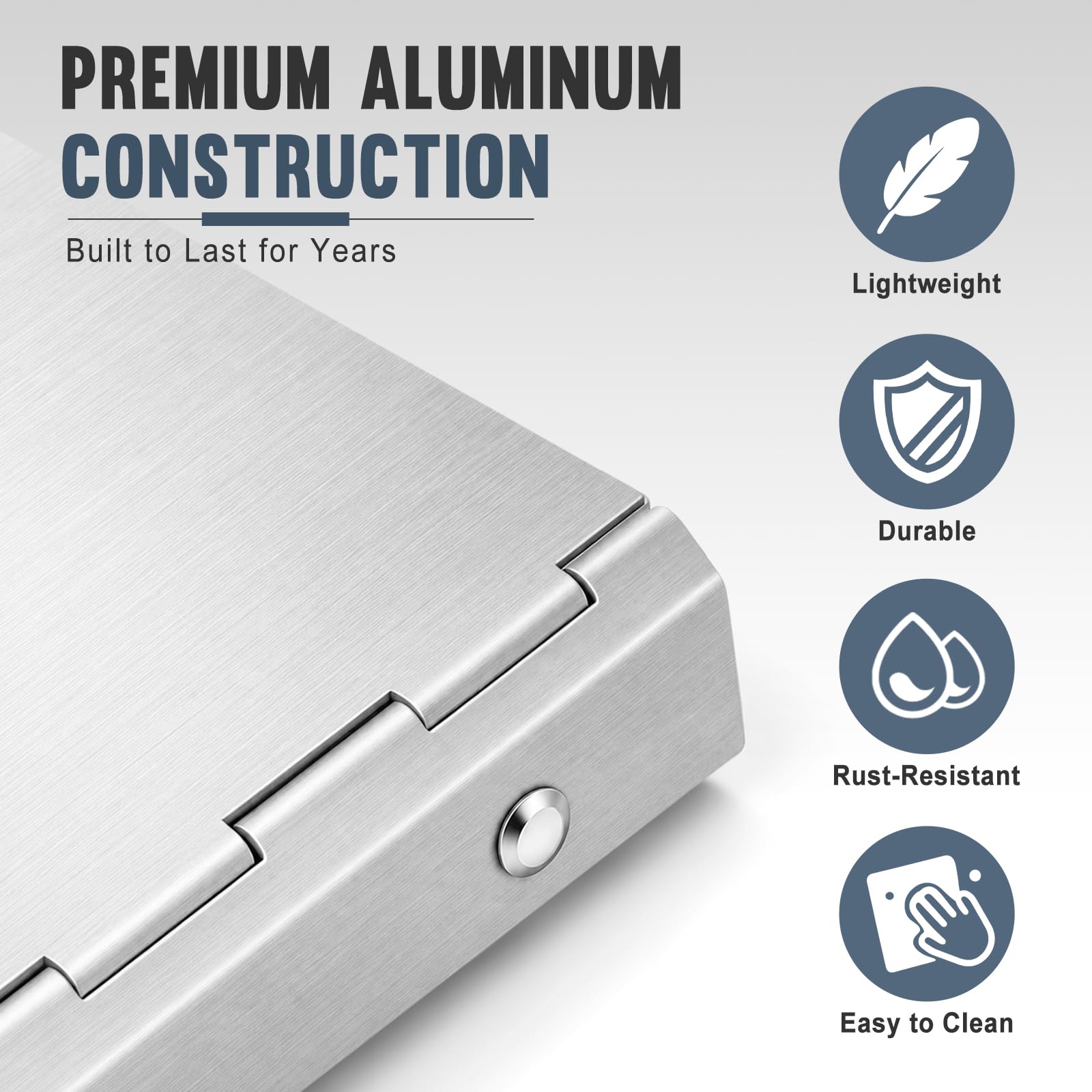 ReliThick Lot de 2 classeurs en alliage d'aluminium à 3 anneaux de 2,5 cm de largeur pour l'organisation de fichiers de bureau, 32,6 x 23,3 cm