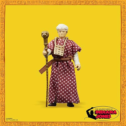Miniatura 4 de Indiana Jones and The Raiders of The Lost Ark Retro Collection Belloq (Ceremonial) juguete, figuras de acción de 3.75 pulgadas para niños a partir