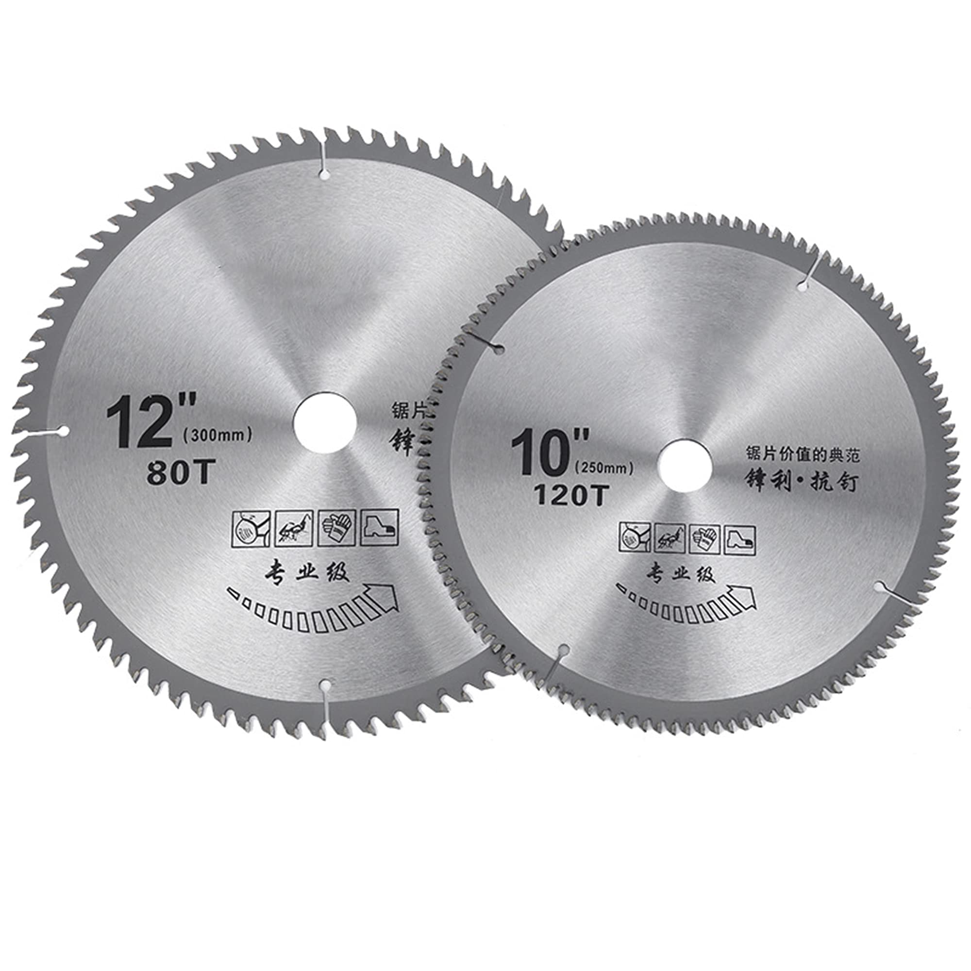 Lama per sega circolare Lame circolari TCT Lame per seghe in acciaio legato per Tagli Legno Metallo e Plastica 300mm x 30mm x 60/80/100/120 denti Lama per sega circolare,300 * 30 * 120t