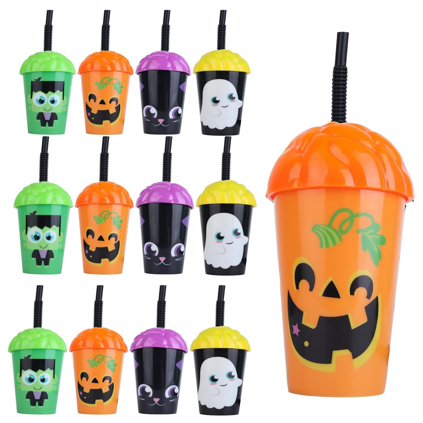 WIZME Navratri Kanjak | Kanya Pujan Gifts | Navratri Return Gift Items | Kanjak Poojan for Kids Girls Return Gift Items Pack of 1 (Cartoon Sipper Set of 12)