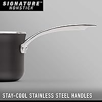 Vista 6 de Calphalon 1948259 Signature, sartén para omelette, antiadherente, anodizado y resistente., Negro