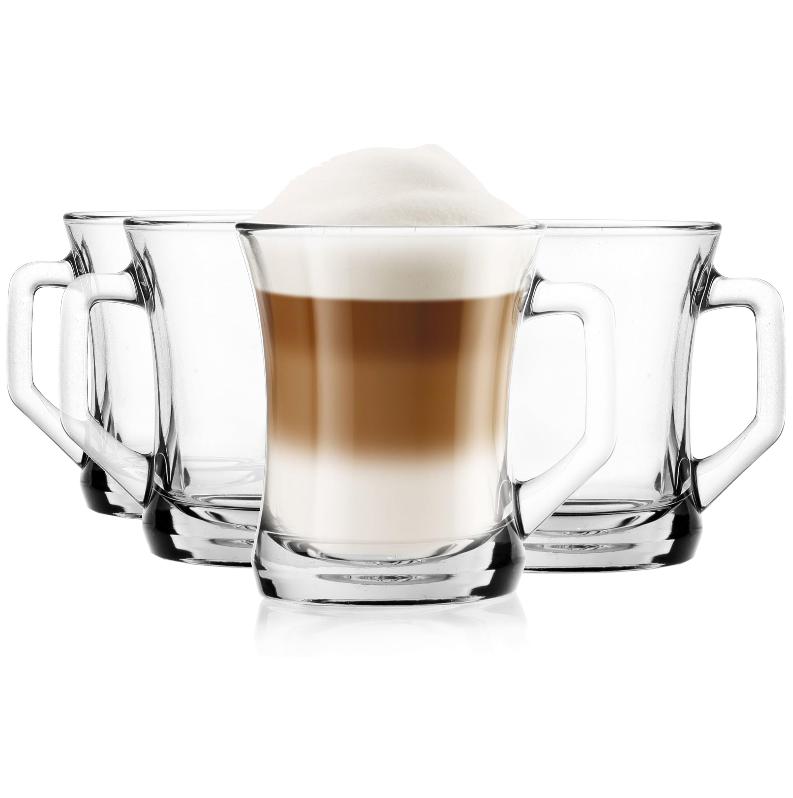 Tazza In Vetro Con Manico Glasmark KROSNO 300 Ml | Bicchiere Per Tè E Caffè Robusto Lavabile In Lavastoviglie | Nero - 2