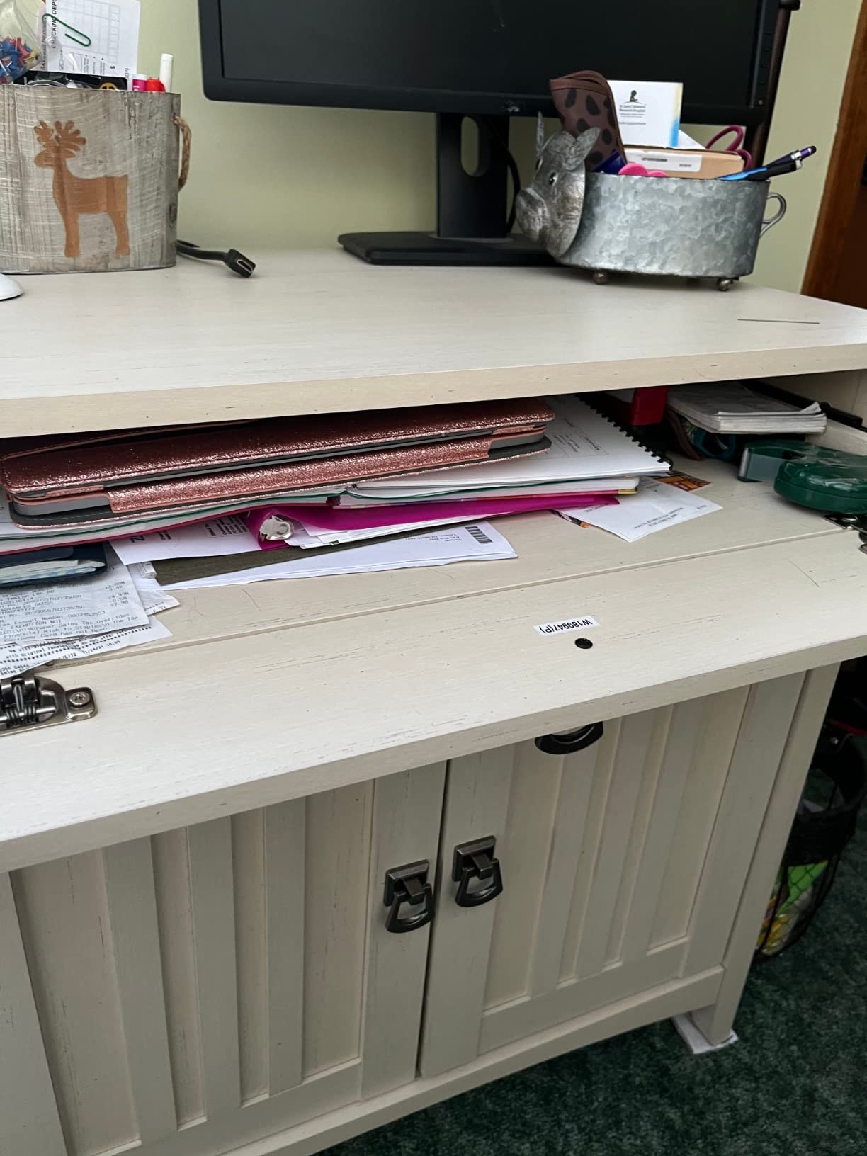 44/mo Finance Bush Furniture Salinas Secretary Desk with Keyboard