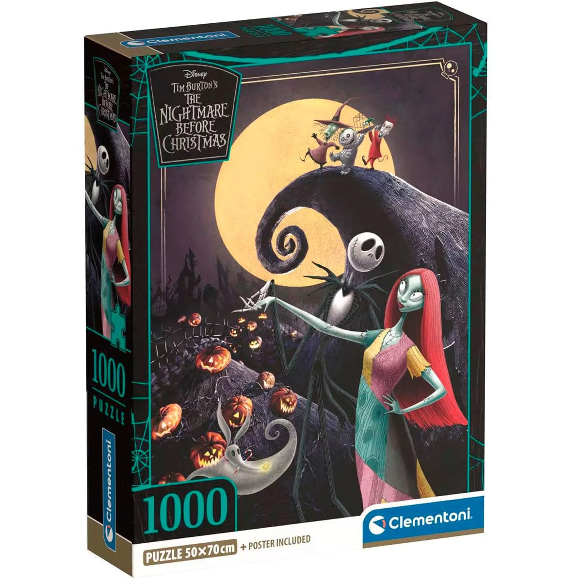 The Nightmare Before Christmas Puzzle 1000 Compact Clementoni Jigsaw Puzzle NEW