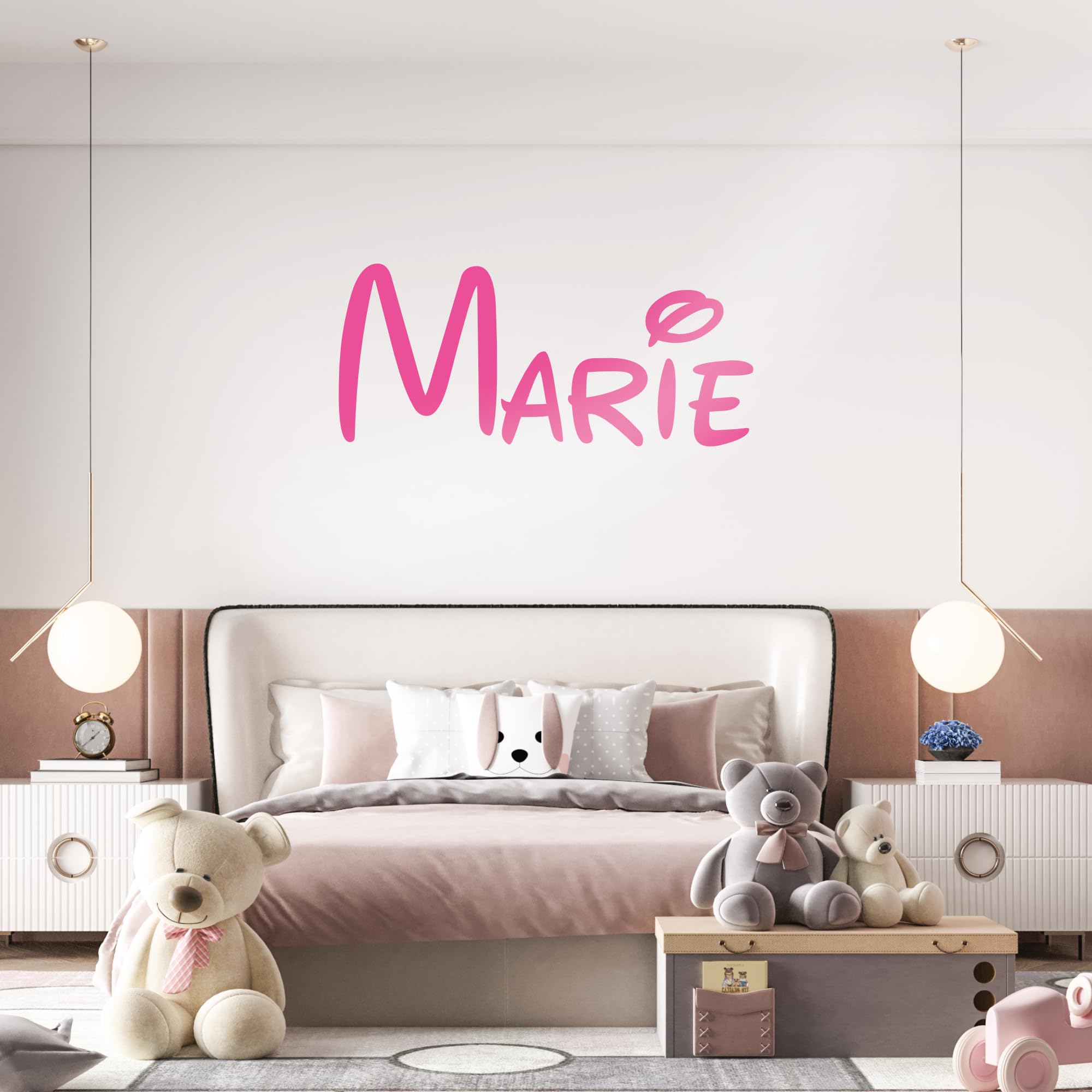 Autocollant Prénom Personnalisé pour Chambre, Mur, Porte - Stickers Mural - Lettres Autocollantes - Décoration Chambre Enfant - Vinyle