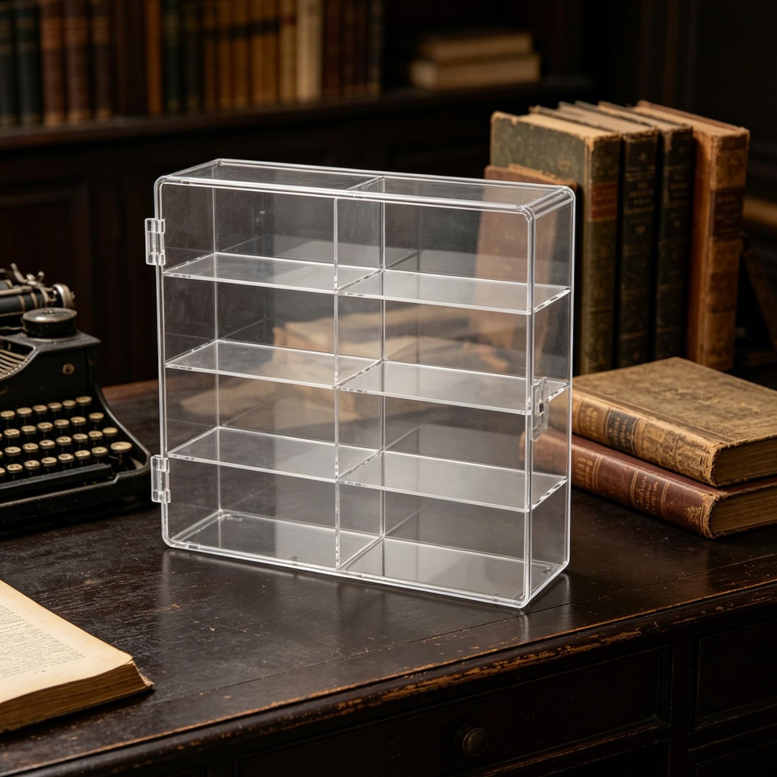 4er-Set Aufbewahrungskoffer für Modellautos – Staubdichte, transparente Vitrine im Maßstab 1:64 für kleine Spielzeugauto-Sammlungen – Vitrine für Modellautos im Schrank oder Regal