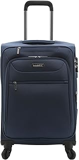 Explorer 28" Suitcase Expandable Softside Spinner Check-in Luggage With 360 4 Wheel System - NAVY BLUE