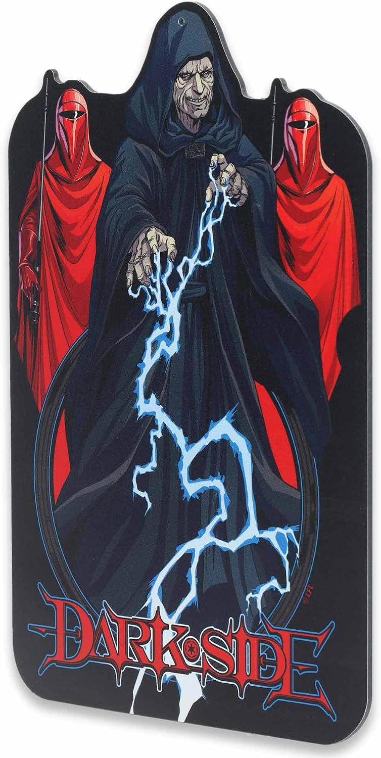 Disney Star Wars Emperor Palpatine Dark Side Metal Sign - Darth Sidious Dark Side Wall Art for Man Cave or Movie Room