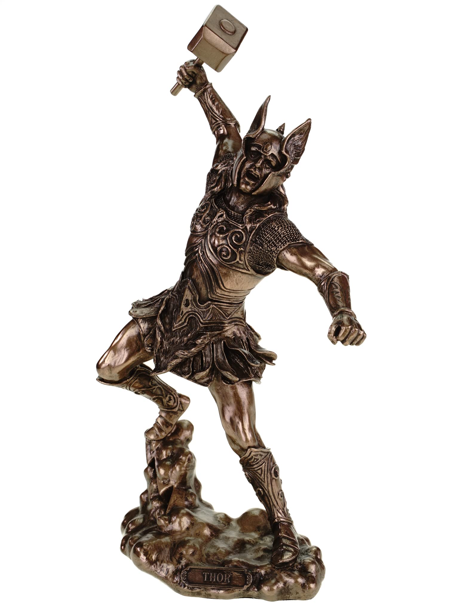 Veronese By Joh. Vogler Gmbh Bronze Veronese Nordic Thunder God Thor In Armor God Figurine D Odin Sculpture