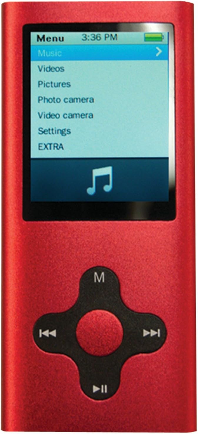 Eclipse MTE180G2R 4GB MP3 Music and Video Player (Red) (Discontinued by Manufacturer)
