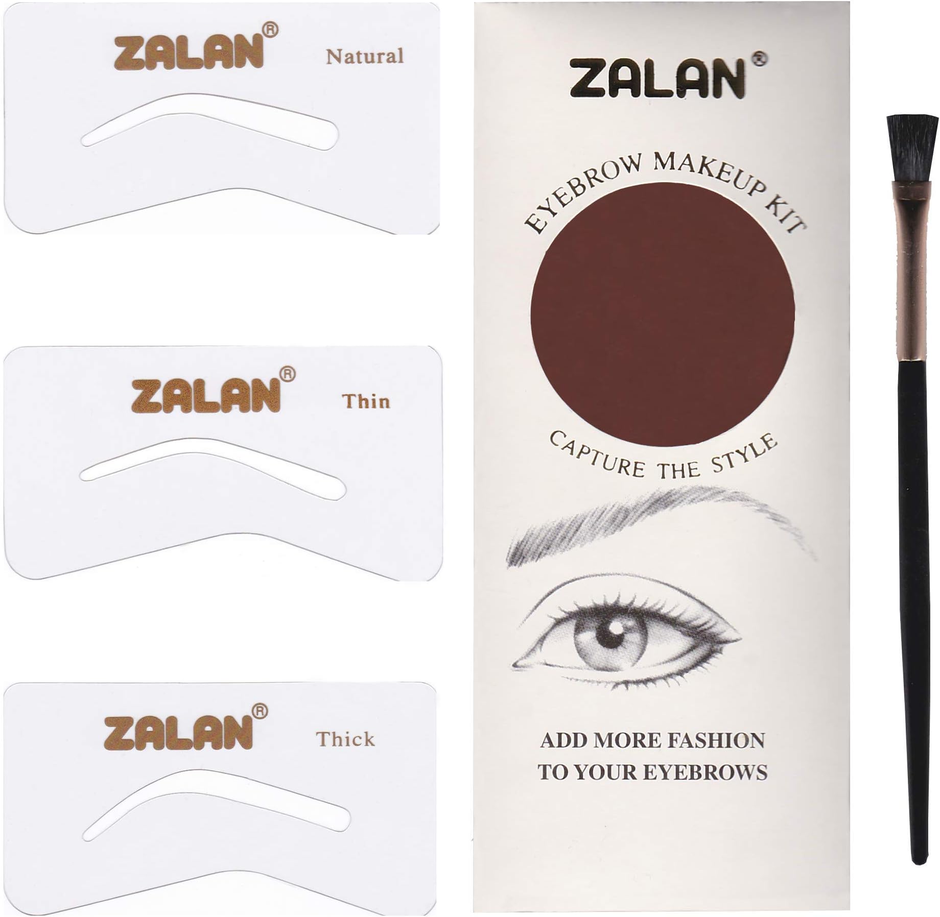Zalan Perfect Brow Makeup Eyebrow Stencil Kit