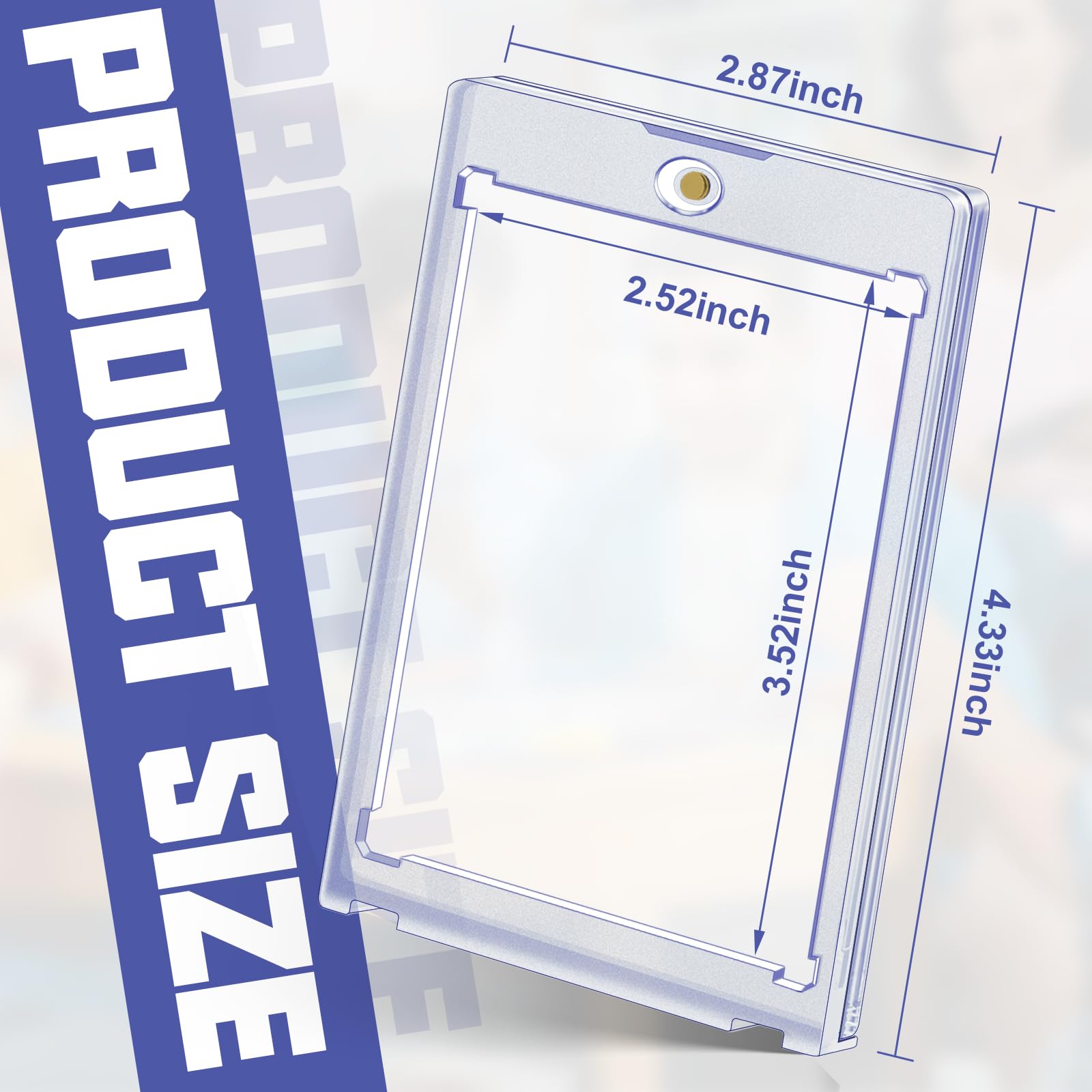 Amazon.com: 50ct Magnetic Card Holders Cases, 35pt Acrylic