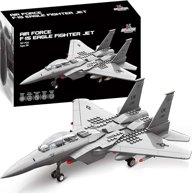 Apostrophe Games Fighter Jet Building Block Set image