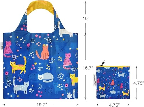 Miniatura 6 de Wrapables Bolsa de compras reutilizable grande con bolsa exterior (juego de 3)