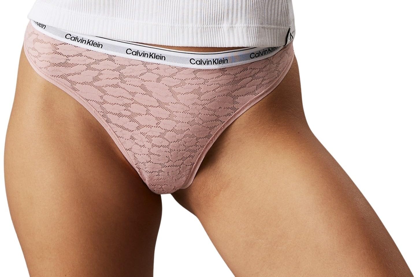 Calvin Klein Women’s High Leg Lace Thong