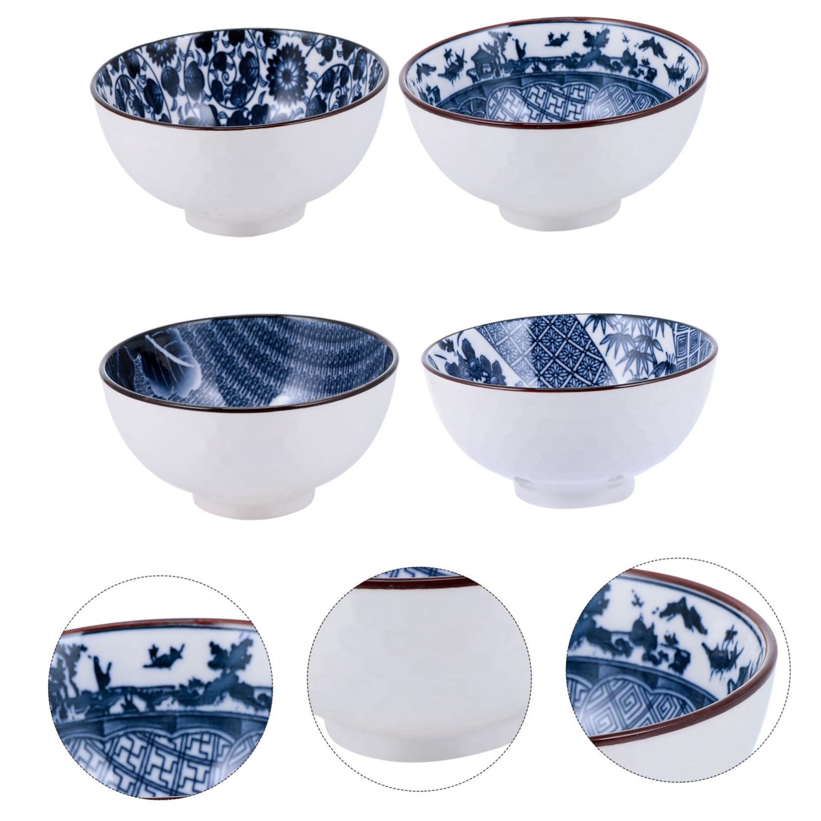 8 szt. Miska na ryż Ceramiczna miska na makaron Porcelanowa porcja Porcelanowa salaterka Miska na białe owoce Warzywa Talerz na słodycze Ceramiczna miska na owoce Orzechy Delikatne ubrania Ceramika d