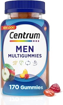 Centrum MultiGummies for Men, Assorted Fruit Flavors, 170 Count