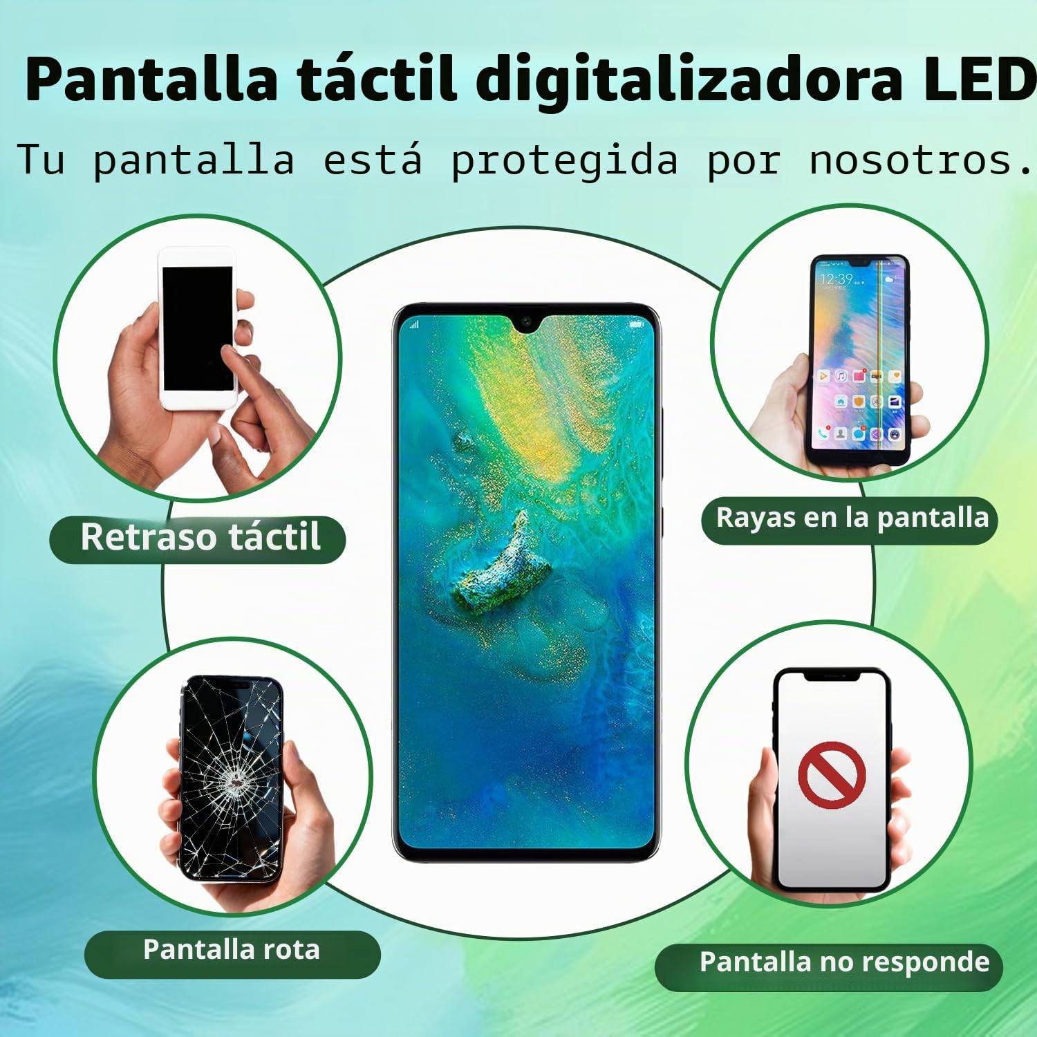 Pantalla OLED para Samsung Galaxy S22 Ultra [con marco] [con huellas dactilares] [6,8 pulgadas] Pantalla LCD táctil digitalizador con juego de herramientas
