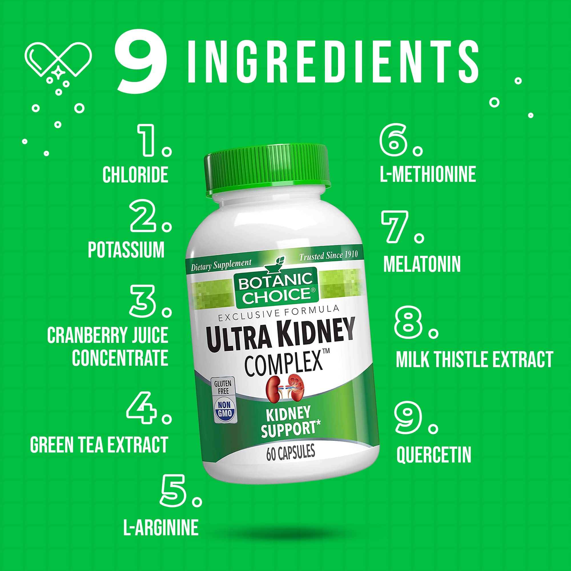 Botanic Choice Ultra Kidney Capsules, Kidney Support Formula with