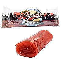 Vista 5 de Fruidles Rollos de regaliz de fresa, rollos envueltos individualmente, perfectos para fiestas, eventos y cumpleaños (1 libra)