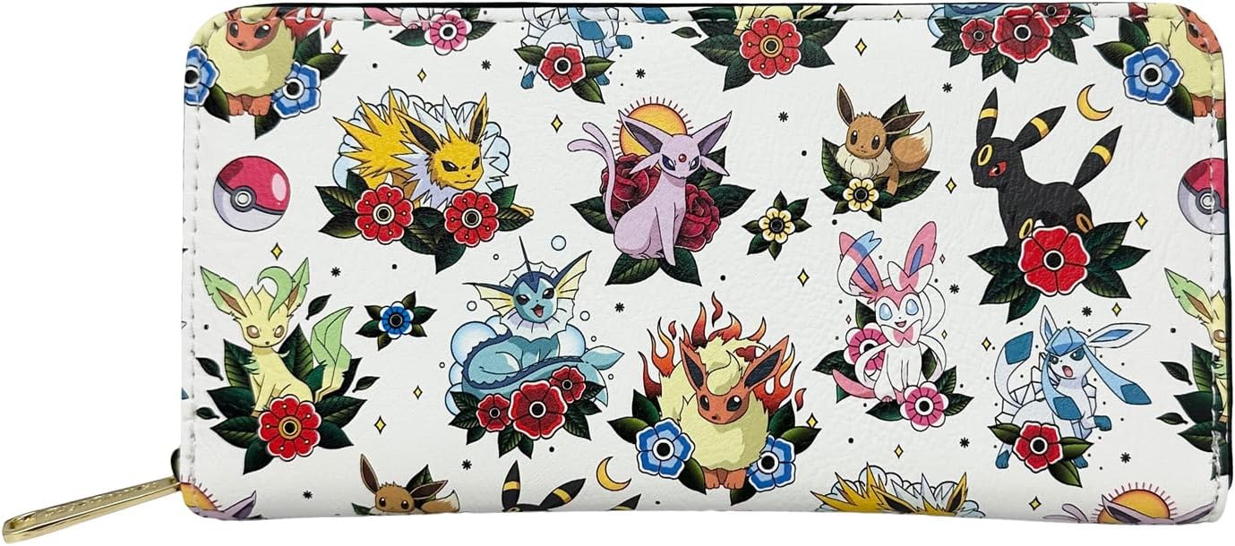 Loungefly Pokemon Eeveelutions Tattoo Zip Around Wallet - Image 2