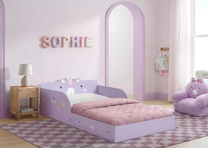 Cama Infantil Delta Children Unicornio Madera Púrpura miniatura 8