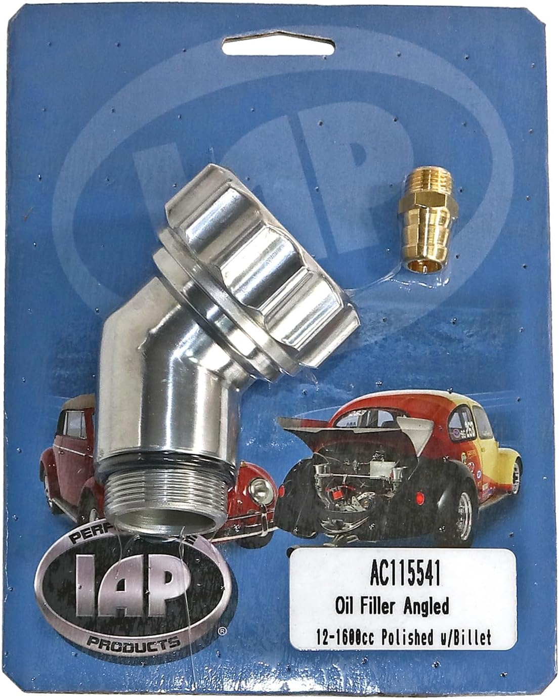 IAP AC115541 Polished cat aluminum angled oil filler