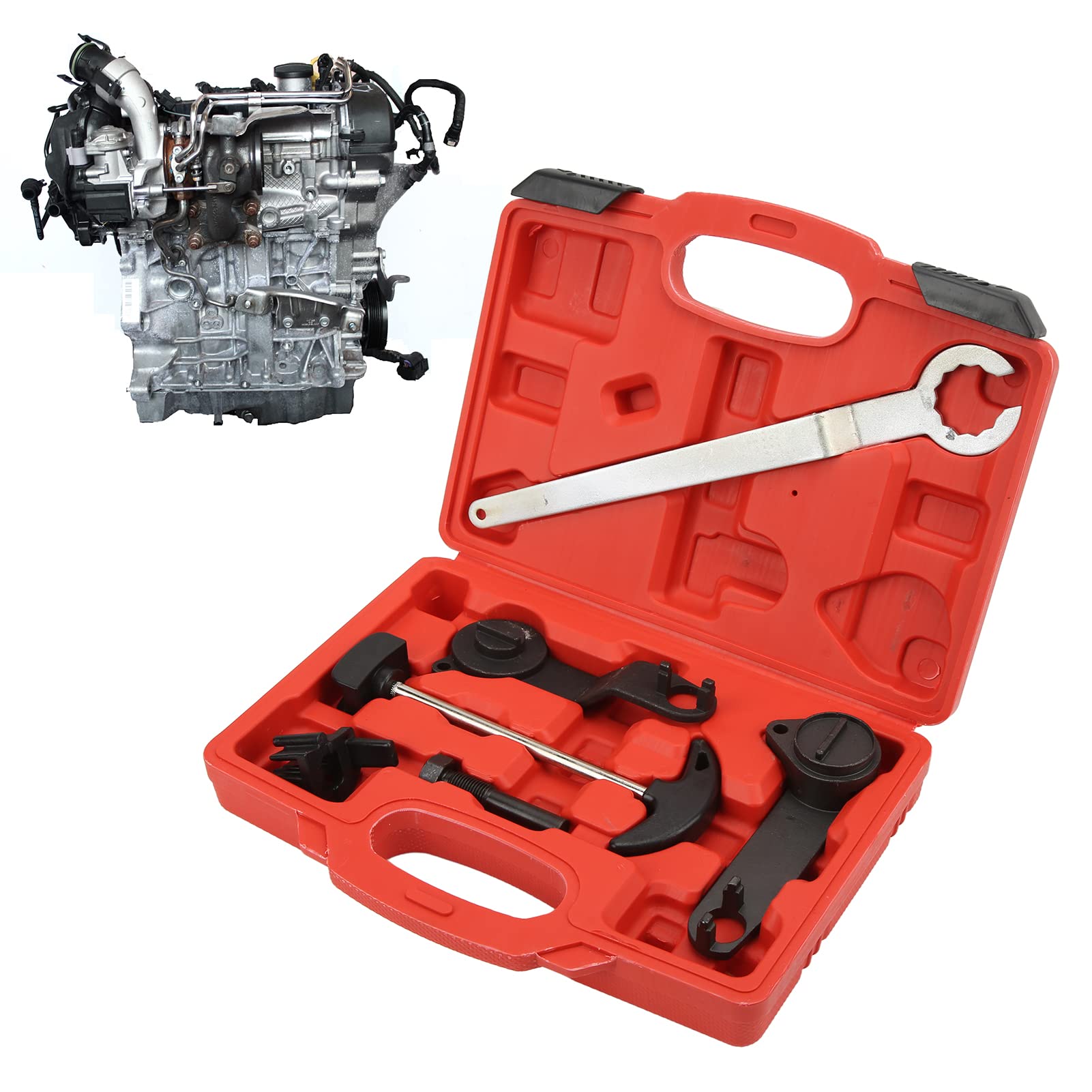Set di strumenti per la messa in fase del motore, Set di strumenti per la messa in fase del motore a benzina Strumento per albero a camme per la distribuzione degli strumenti di riparazione dell'auto