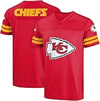 Vista 15 de FOCO NFL Camiseta para Hombre con Logo Oficial Wordmark para Día de Juego de Fútbol Americano Cuello en V