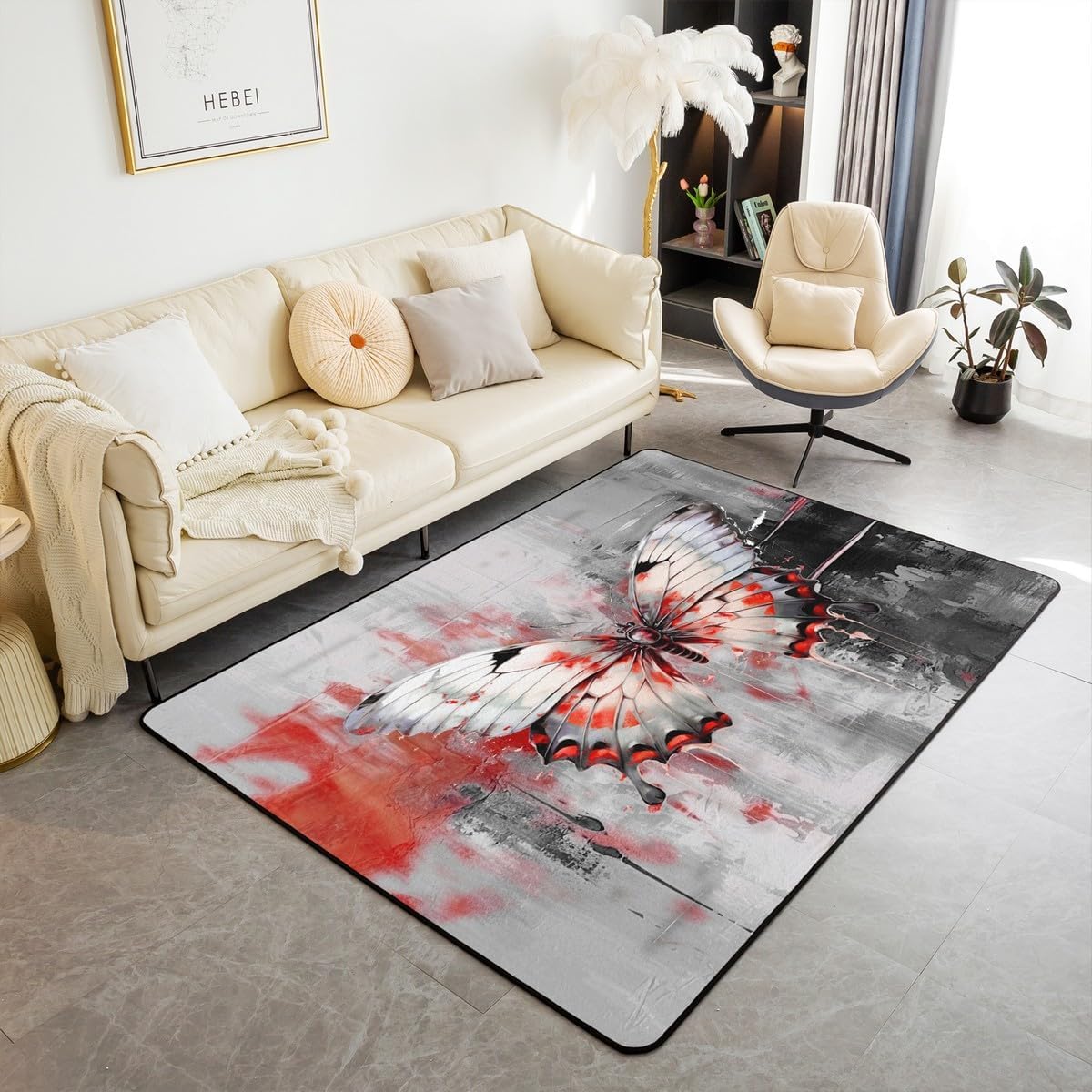 Tapis antidérapant 3D imprimé grand format pour la sécurité des enfants