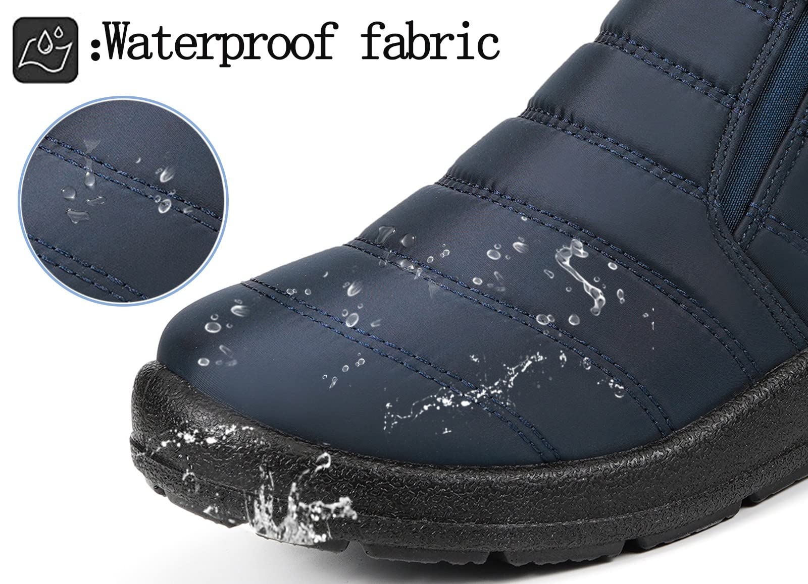 Gaatpot Stivali Donna Stivaletti Invernali Stivali da Neve Caldo Peluche Scarpe Impermeabili 36-43
