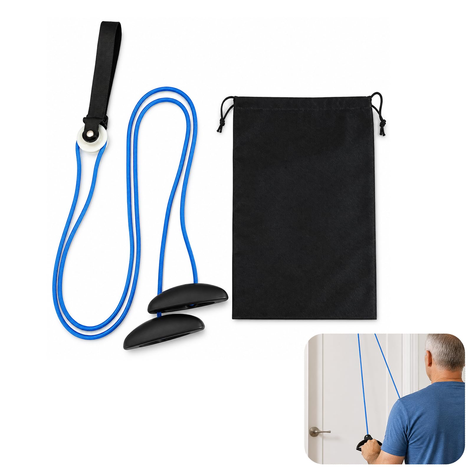 Shoulder Pulley Over the Door with Storage Bag