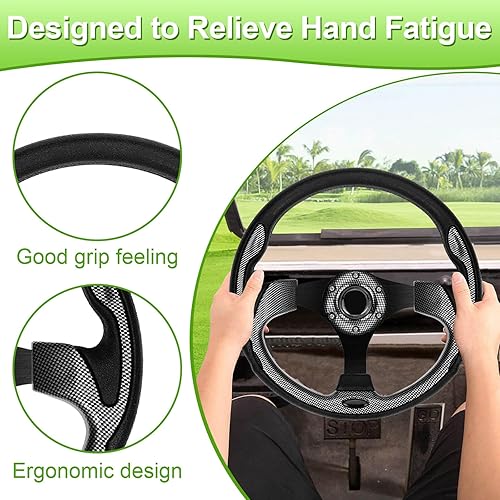 Miniatura 4 de LEAPGO Golf Cart Steering Wheel or Adapter Hub for Golf Cart EZGO TXT RXV Club Car DS Precedent Yamaha Golf Cart Accessories(Not Universal